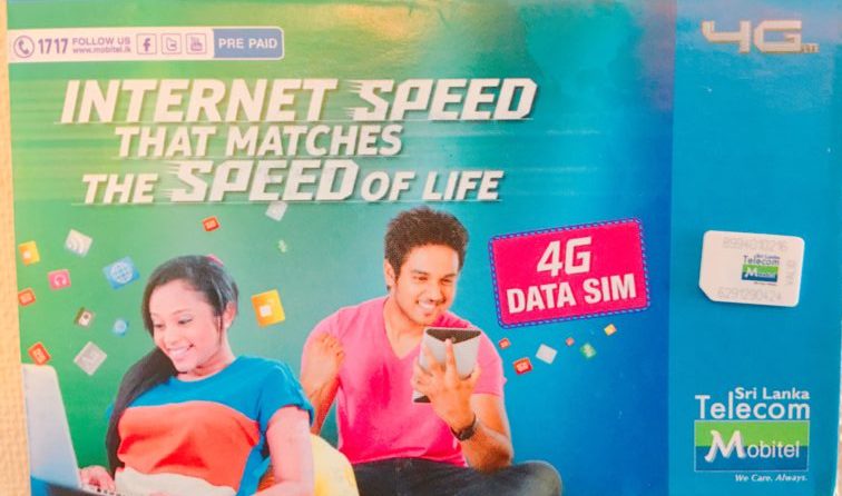 スリランカsimカードのmobitel